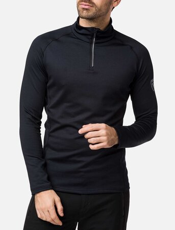 Pánske funkčné tričko Rossignol Classique 1/2 Zip Black