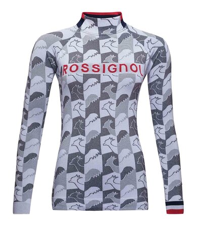 Dámske funkčné tričko Rossignol W Droite Top Light Grey