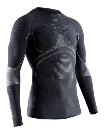 Pánske funkčné tričko X-Bionic Energy Accumulator 4.0 Shirt Round Neck LG SL Men Charcoal/Pearl Grey