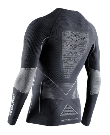Pánske funkčné tričko X-Bionic Energy Accumulator 4.0 Shirt Round Neck LG SL Men Charcoal/Pearl Grey