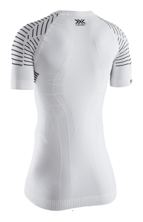 Dámske funkčné tričko X-Bionic Invent 4.0 Shirt RND Neck SH SL WMN Artic White/Dolomite Grey