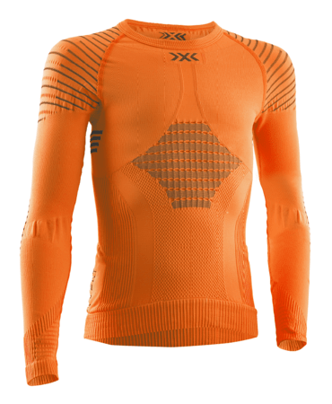 Detské funkčné tričko X-Bionic Invent 4.0 Shirt Round Neck LG SL JR Sunset Orange/Anthracite Detské funkčné tričko X-Bionic Invent 4.0 Shirt Round Neck LG SL JR Sunset Orange/Anthracite