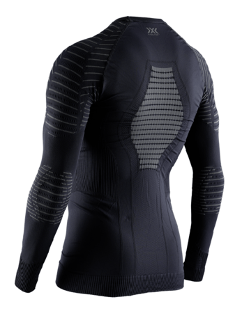 Pánske funkčné tričko X-Bionic Invent 4.0 Shirt Round Neck LG SL Men Black/Charcoal