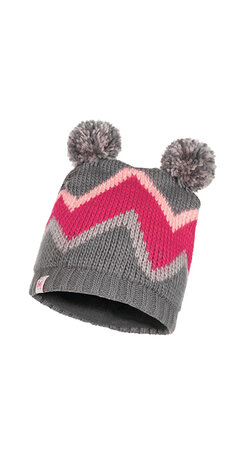 Buff Knitted and Polar hat fleece child Arild Grey