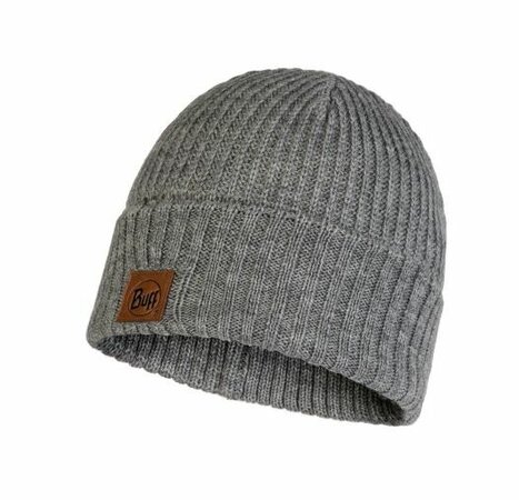Zimná čiapka Buff knitted hat ruther melange grey 19/20