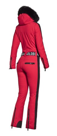 Zimný overal Goldbergh EMPRESS Real Fox Fur Ruby Red
