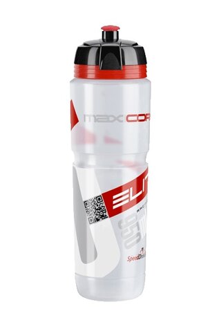 Fľaša Elite Maxi Corsa Clear/Red MTB