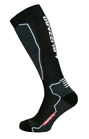 BLIZZARD Compress ski socks black/grey