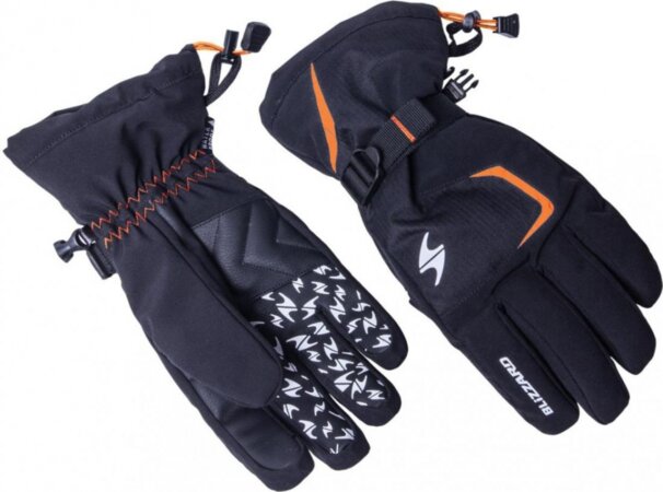 Lyžiarske rukavice Blizzard Reflex ski gloves black/ orange