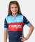 Detský dres Santini XC Trek Factory Racing Dark Blue/ Cyan