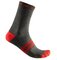 Ponožky Castelli Superleggera T 12 Sock Military Green/Fiery Red