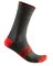 Ponožky Castelli Superleggera T 18 Sock Military Green/Fiery Red