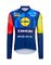 Cyklistický dres Replika Santini Lidl-Trek LS Tmavomodrá/Žltá