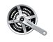 Shimano Stred TY501 170mm 48/38/28z. 6/7/8-k. strieborný s krytom