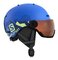 Lyžiarska prilba Salomon Grom Visor Pop Blue Mat/Univer 20/21