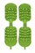 Chrániče na lyžiarky Sidas Ski Boots Traction Green