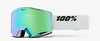 Okuliare 100% NORG HiPER Goggle White/Green - Mirror Green Lens