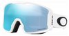 Lyžiarske okuliare Oakley Line Miner XM Matte White w/PrizmSapphire GBL