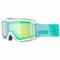 Lyžiarske okuliare Uvex Flizz FM White/DL/Mirror Green