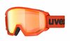 Lyžiarske okuliare Uvex Athletic FM Fierce Red Mat Orange