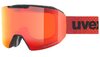 Lyžiarske okuliare Uvex Evidnt ATTRACT Black Dl/FM Red Orange
