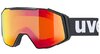 Lyžiarske okuliare Uvex Gravity FM Black Matt DL/Red/Clear