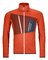 Bunda Ortovox Fleece Grid Jacket Desert Orange