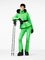 Lyžiarska bunda Goldbergh Hida Ski Jacket Faux Border Flash Green