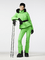 Lyžiarska bunda Goldbergh Hida Ski Jacket Real Border Flash Green