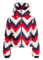 Lyžiarska bunda Perfect Moment Polar Flare Ski Jacket II Chevron Print Red