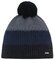 Čiapka Eisbär Star Pompon MÜ Black/Cobalt/Anthracite