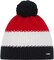 Čiapka Eisbär Star Pompon MÜ Black/White/Ketchup