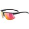 Cyklistické okuliare Uvex Aerios Black Matt/Mirror Red