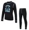 Detský funkčný set Sensor Double Face Set Tee LS + Underpants Youth Deep Black Wild