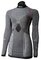 Dámske funkčné tričko Mico Long Sleeve R Neck Silver Skin/Nero Melange