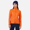 Mikina Rossignol W Blackside Mix FZ Fleece Orange Flame