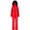 Zimný overal Poivre Blanc Stretch Ski Overall Leopard Scarlet Red