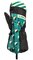 Lyžiarske rukavice Leki Little Paw Mitt Long Black/Medium Green/Frozen Yellow