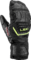 Lyžiarske rukavice Leki WCR Team 3D Junior Mitt Black/Ice Lemon
