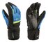 Lyžiarske rukavice Leki Max Junior Black-Royal-Lime