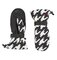 Lyžiarske rukavice Perfect Moment Davos Mitts B&W Houndstooth