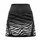 Dámska sukňa Crazy Idea Skirt Channel Black Zebra