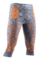 Pánske termo legíny X-Bionic Energy Accumulator 4.0 Melange Pants 3/4 Men Grey Melange/Orange