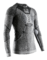Pánske funkčné tričko X-Bionic Apani 4.0 Merino Shirt Round Neck LG SL Men Black/Grey/White