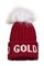 Čiapka Goldbergh HODD Beanie Real Racoon Fur Ruby Red 20/21