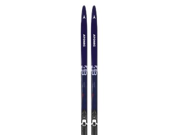 Bežky Atomic Savor 48 Skintec med + viazanie SP Blue/Grey/Red