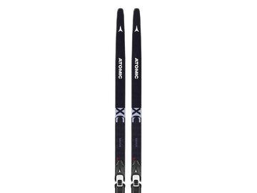 Bežky Atomic Savor XC Skintec Med + viazanie SP Black/Grey/Red