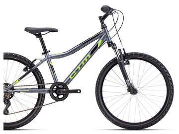 Bicykel CTM Berry Matná Sivá / Neónovozelená 2025