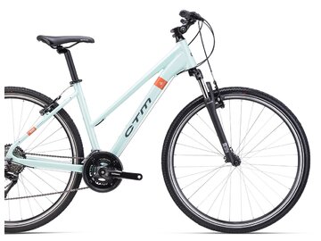 Bicykel CTM Bora 1.0 Matná Svetlotyrkysová Perleť / Sivá 2025