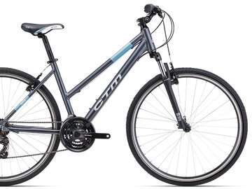 Bicykel CTM Maxima 1.0 Matná Šedá / Tyrkysová 2024